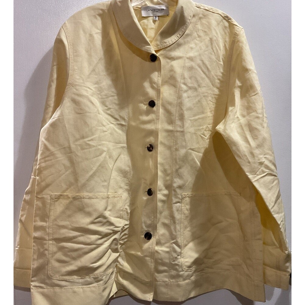 lafayette 148 New York Long Sleeve Shirt Yellow